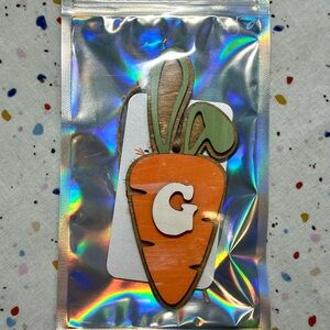 Carrot Shaped Easter Basket Tag